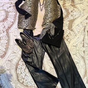 White House Black Market Leopard Print Shoes